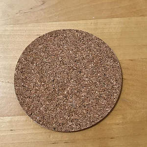 Cork for large round tile